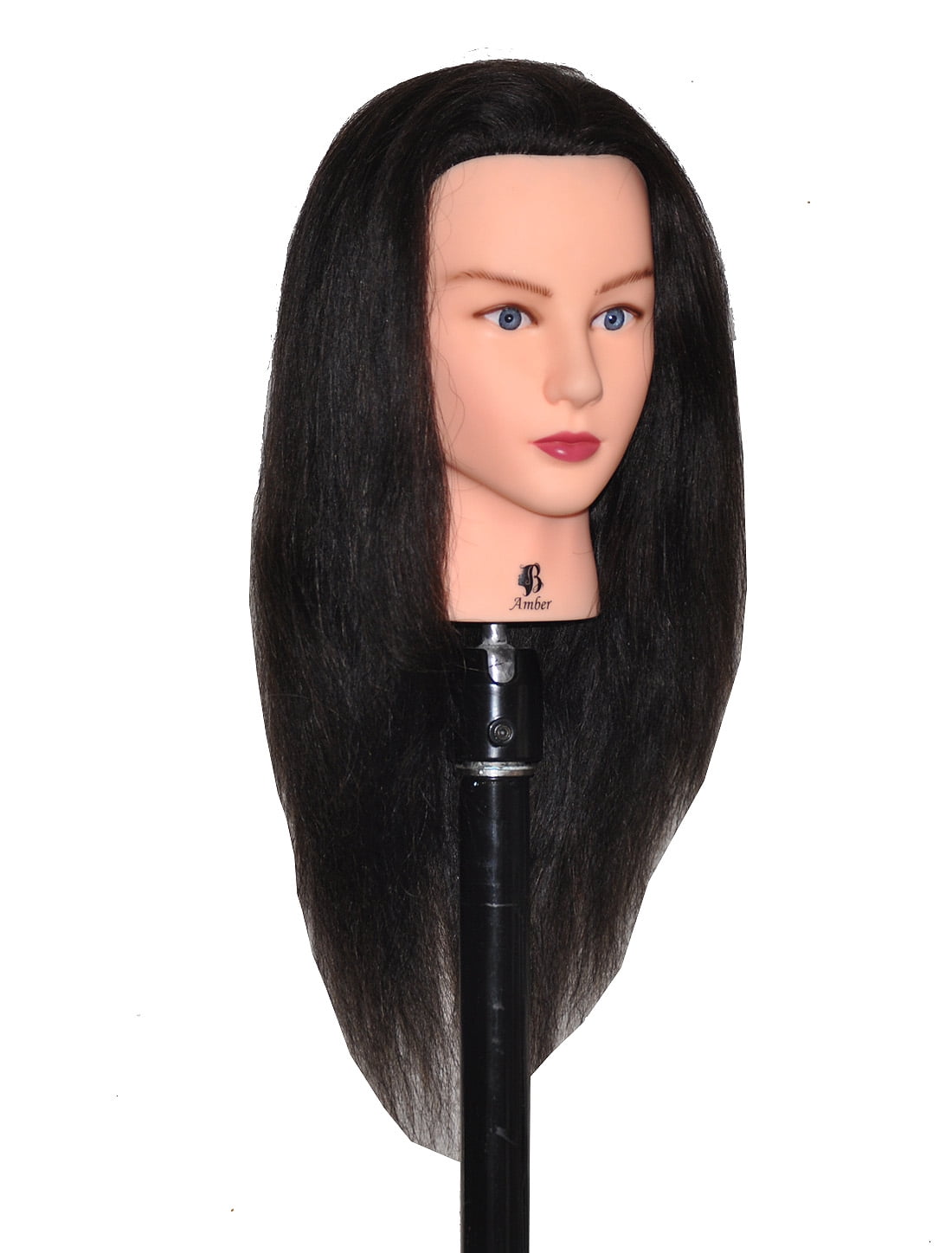 Bellrino 18 - 19 " Cosmetology Mannequin Manikin Training Head with Human Hair - Tina