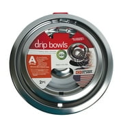 Range Kleen 12782XCD5 Style A Heavy Duty Chrome Drip Bowls, 2 Pack