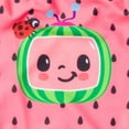 thumbnail image 3 of CoComelon Toddler Girls Sublimation Print Bathing Suit, Red,3T, 3 of 5