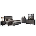 thumbnail image 5 of LISBON GREY AND BLACK KING BED, 5 of 5
