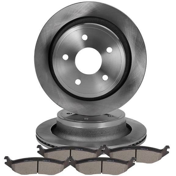 Brakes Kits, CCIYU Rear Premium Brake Rotors Ceramic Brake Pads fit for 2007-2009 for Chrysler Aspen,2004-2009 for Dodge Durango,2002-2010 for Dodge Ram 1500,2011-2018 for Ram 1500