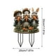 thumbnail image 2 of Estaca de jardín, adorno de Pascua, diseño de conejo, letrero festivo de césped con un toque vintage para patios, céspedes, jardines y decoración de primavera de Pascua, 2 of 5