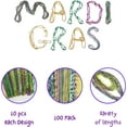 thumbnail image 6 of 4E's Novelty Mardi Gras Beads Bulk 100 Pcs Metallic Purple Gold Green Party Favors Masquerade Accessories for Adults, 6 of 9