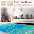 thumbnail image 2 of ODIKA 8'x10' Machine Washable Non-Slip Area Rug, Underwater Oasis Ocean Dreamscape High Traffic Rug, Blue, 315597, 2 of 7