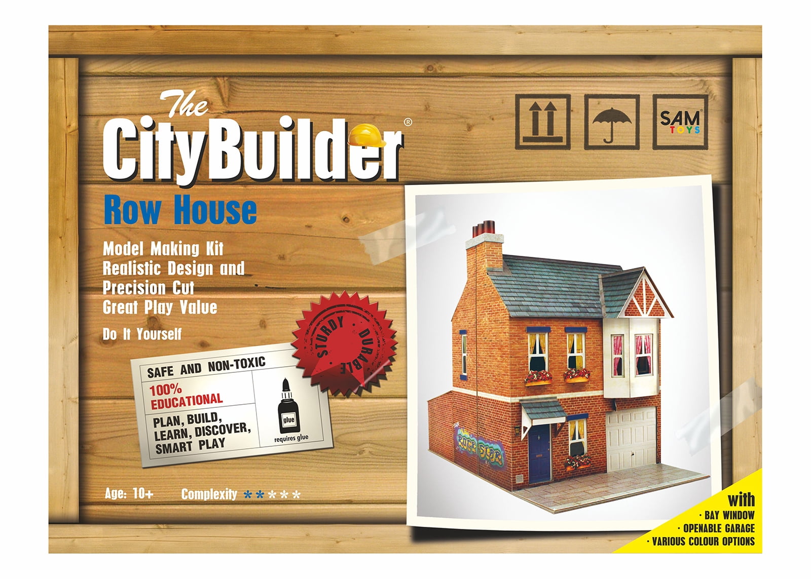 The CityBuilder Row House Cardboard Model Kit, 1:43 Scale, O Gauge ...