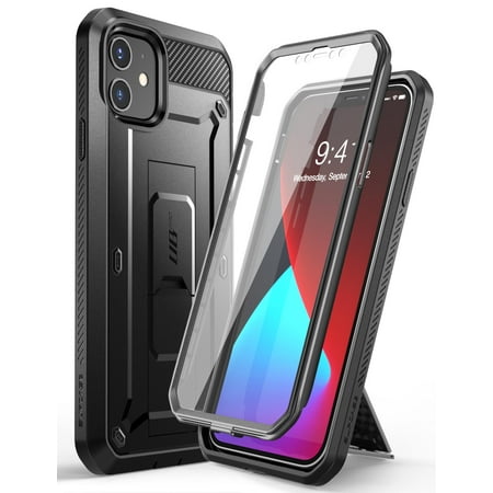 SUPCASE Unicorn Beetle Pro Series Designed Apple iPhone 12 Mini Case 5.4 Inch (2020 Release), Built-in Screen Protector Full-Body Rugged Holster Case for iPhone 12 Mini (Black)