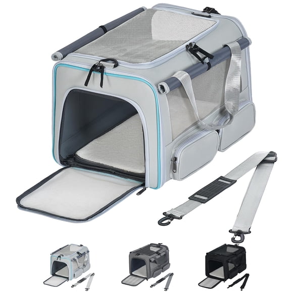 Transportadora blanda plegable Hannadepot para mascotas de hasta 7 kg