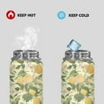 thumbnail image 2 of SEANATIVE Lemon Water Bottles for Girls Leak Proof Double Walled Stainless Steel Gym Bottles for Men Women 18oz Insulated Hot Cold Hiking Canteen, 2 of 7
