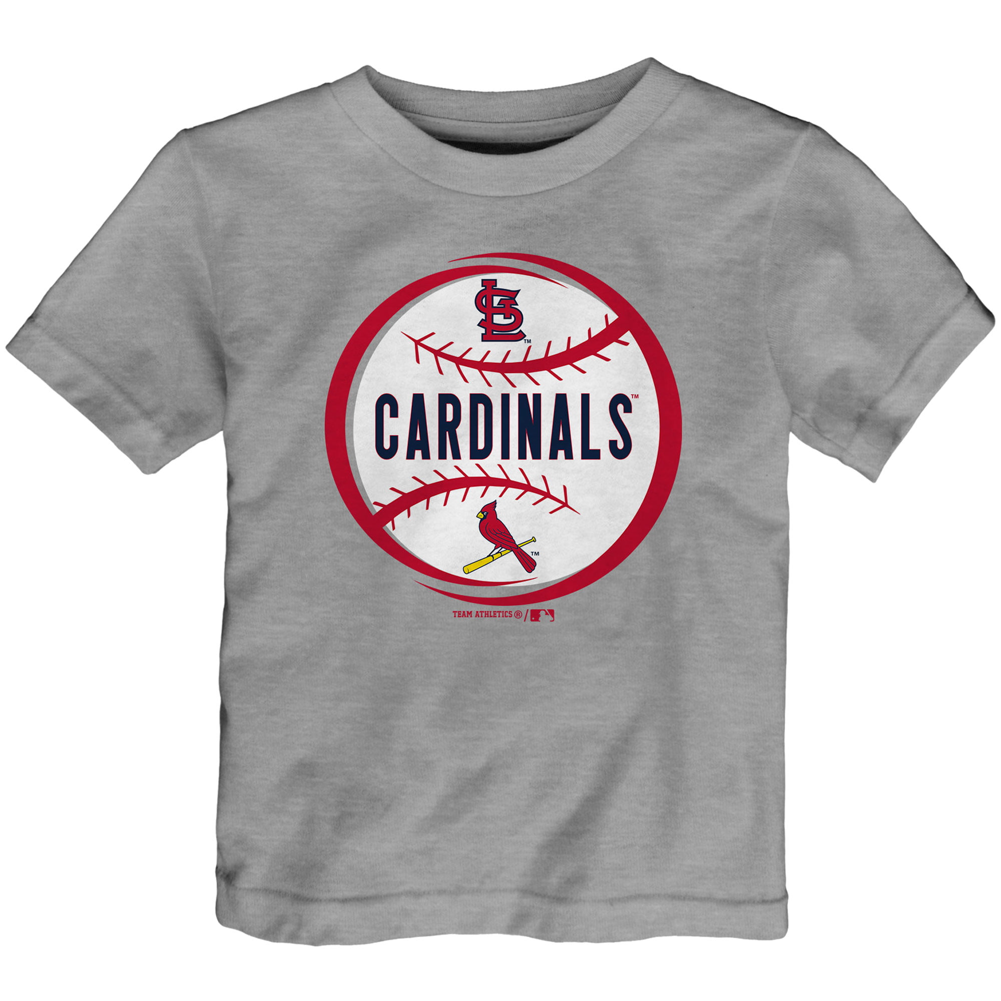 Toddler Heathered Gray St. Louis Cardinals Circle Logo T-Shirt - www.semadata.org
