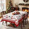 thumbnail image 3 of Nanqianyi Christmas Reindeer Tablecloth 60x102 Inch,Waterproof Rectangle Holiday Table Cover, 3 of 7