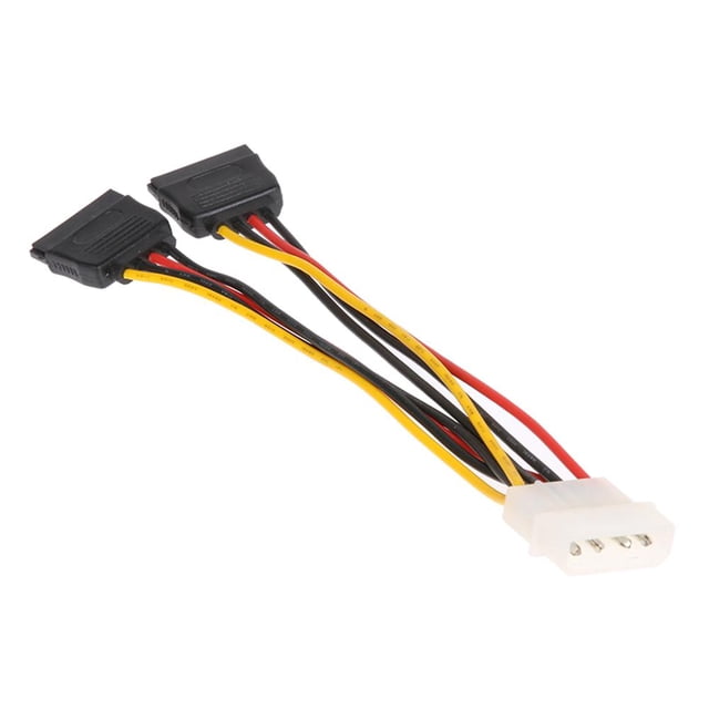 Conector de cable de alimentación de controlador duro de 4 pines a fuente de alimentación dual de 15 pines para computadora PC Ndcxsfigh Para estrenar