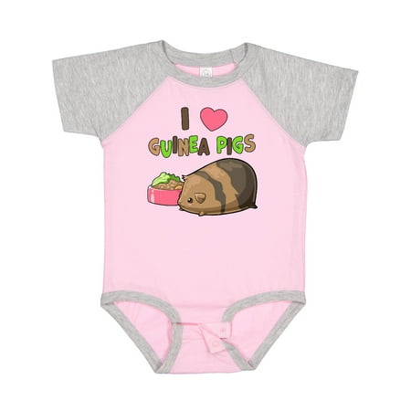 

Inktastic I Love Guinea Pigs Gift Baby Boy or Baby Girl Bodysuit