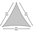 thumbnail image 2 of 16 ft triangle Cream Shade Sail, 2 of 4