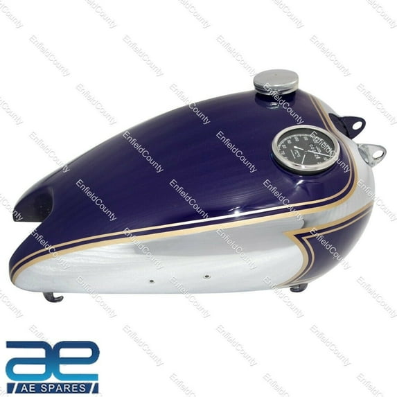 BSA C11 C10 Blue Chrome Petrol Fuel Tank With Speedo + Cap + Tap