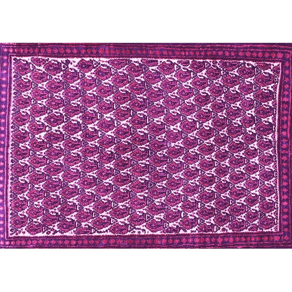 Ahgly Company Indoor Rectangle Persian Pink Traditional Area Rugs, 8' x 10'