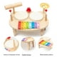 thumbnail image 4 of Juego de BateríA para NiñOs, Juguetes Musicales, Instrumentos Musicales para NiñOs, Juguetes Sensoriales, Juego de Instrumentos de PercusióN para NiñOs, Juguete de Madera, 4 of 10