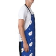 thumbnail image 3 of Pofeuu Moon Lamb Print Waterproof Apron with Pockets Adjustable Cooking Aprons Kitchen Bib for Baking Household Cleaning, 3 of 8