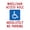 Warning Sign 5, variant on Handicap Parking Wheelchair Access No Parking Sign 8"x12" - Cautions Security Tin for Street Business Wall Decor Hospital Clinic Home