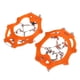 thumbnail image 2 of Crampones antideslizantes de acero inoxidable con 19 dientes, tacos de tracción para hielo para botas de senderismo, tamaño OrangeL, 2 uds. YUNYI BRAND Deportes, 2 of 8