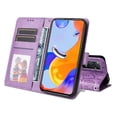 thumbnail image 4 of Funda tipo cartera GANGXUN para Xiaomi Redmi Note 11 Pro 4G/5G , diseño girasol, cuero PU, soporte, cierre magnético, tarjetero, 4 of 5