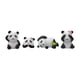 thumbnail image 1 of 4 figuras de panda de resina para decoración de jardín, encantadores para jardines de hadas, coches, casas, salas de estar., 1 of 9