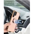 thumbnail image 6 of Compatible with Samsung Galaxy S22 Ultra 5G Case Ring Holder Kickstand Magnetic Phone Case Soft Silicone Shockproof TPU Scratch Resistant Protective Cover, 6.8 inch - Beige, 6 of 14