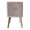 thumbnail image 2 of Buro Recamara Mueble Minimalista Blanco Relieve Ensamblado, 2 of 4