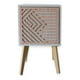 thumbnail image 2 of Buro Recamara Mueble Minimalista Blanco Relieve Ensamblado, 2 of 4