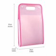 Verical Folder File Minimalist Vertical Accordion Folder in Pink, 13 Pocket Expanding File ...