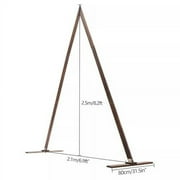 8.2ft Wooden Wedding Arch, Triangle Backdrop Arch Stand for Wedding Ceremony, Wooden Arch Decor Rustic Wedding Arch Decorations, Gorgeous Wedding Arbor Wedding Backdrop Stand