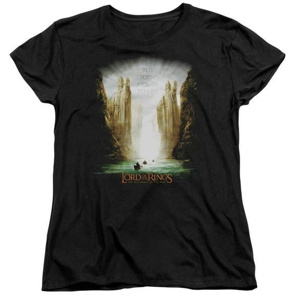 Lord of the Rings Kings Of Old S/S Women's T-Shirt Black