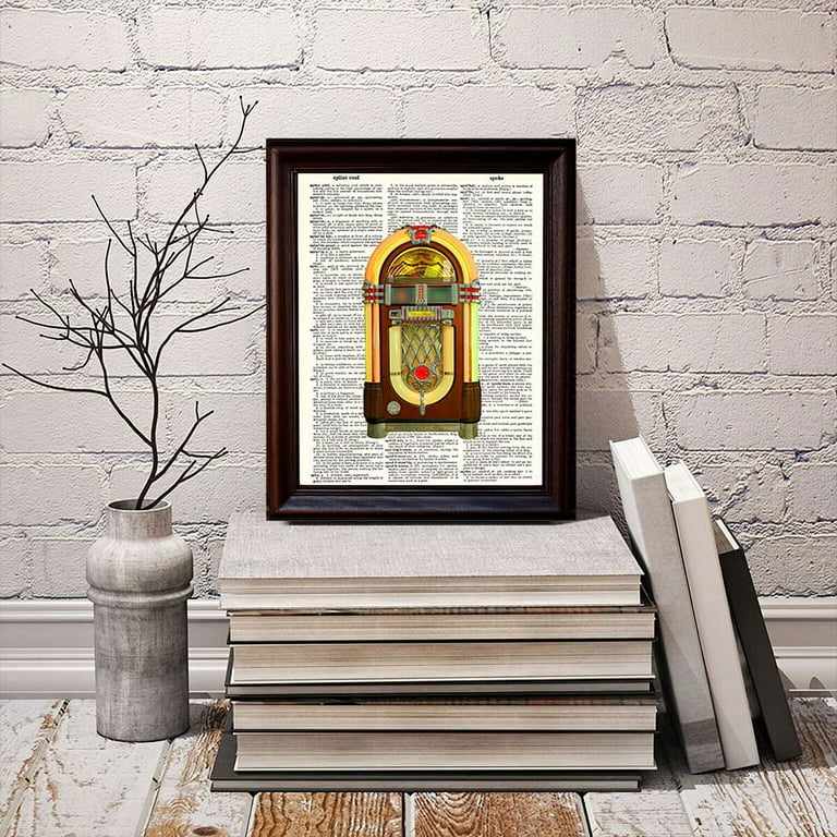 その他 Image Dictionary BOOWY Jukebox - Dictionary Art Print Printed On Authentic Vintage