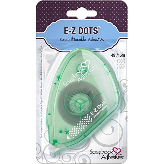 Scrapbook Adhesives by 3L EZ Runner, E-Z Dots Repositionable Dispenser, 49-Feet