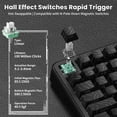 thumbnail image 4 of ATTACK SHARK X82PRO HE Magnetic Keyboard With C01Ultra RGB Light Coiled Cable, 75% Wireless Rapid Trigger Keyboard Supporting 8KHz Connectivity with 0.01mm Precision &Adjustable Actuation Points, 4 of 10