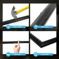 thumbnail image 5 of Pre-Cut Wall Molding Set of 6 pcs, Ready-to-Assemble Wainscoting Panels for Interior Wall Décor Living Room Bedroom Accent Wall - Installed with Glue, 3 Top 3 Bottom, Black, 5 of 18