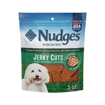 Blue Buffalo Nudges Jerky Cuts Dog Treats, Made in the USA with Natural Ingredients, Chicken, 5-oz. Bag