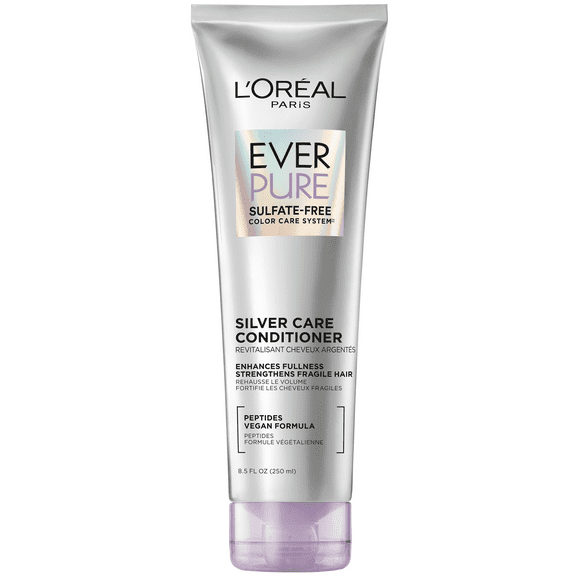 L'Oreal Paris EverPure Sulfate Free Silver Care Conditioner, 8.5 fl oz, Squeeze