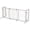 White, variant on Coziwow Freestanding Wood Pet Gate, 38"-71" Sturdy Solid Wood Dog Gate for The House, Doorway, Stairs, Pet Puppy Safety Fence, Brown