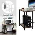 thumbnail image 5 of HOMCOM 47" Modern/Industrial Computer Writing Desk with 2 Storage Shelves for Home Office, Study, or Game Room, 5 of 5