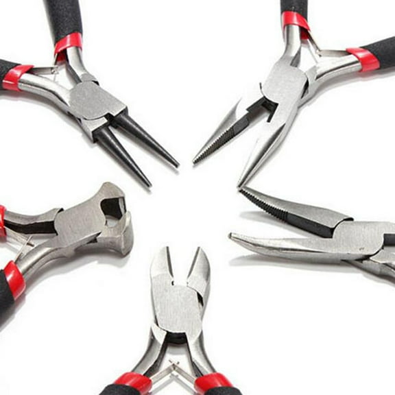 PreAsion Jewelers Pliers Set Jewelry Making Beading Wire Wrapping 5pcs