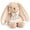 brown-polka dots, variant on Personalized Bunny Plush Toy, Custom Name Ear Embroidery, Dress, 9.8 In for Adults