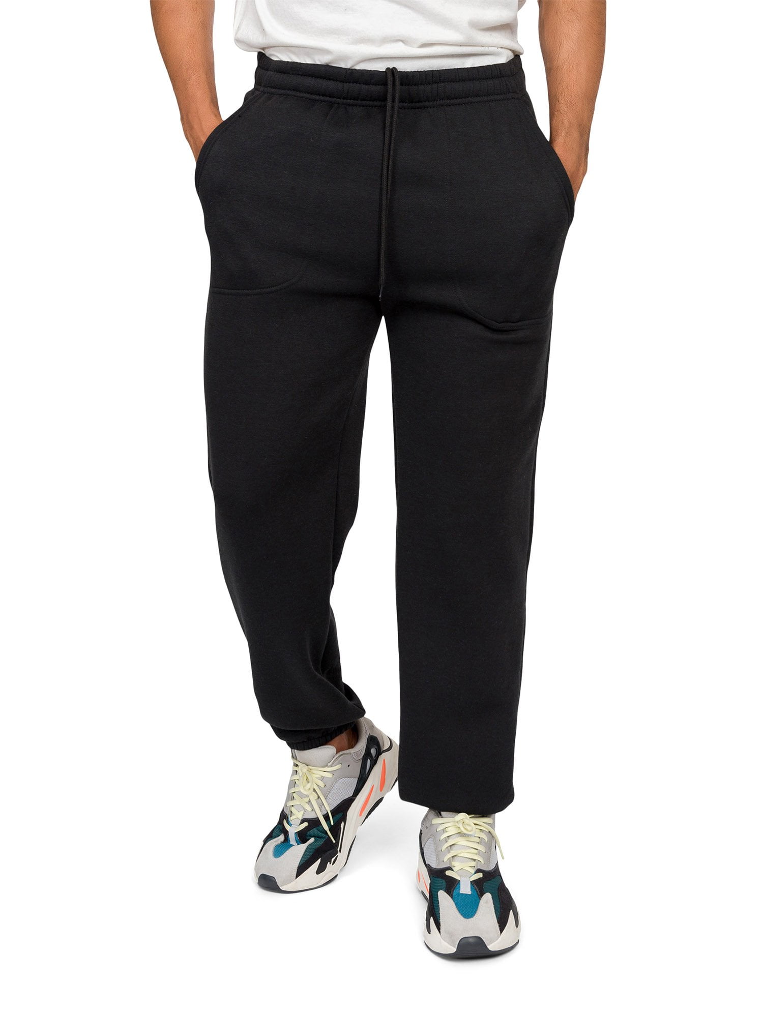 Men's Lightweight Fleece Elastic Bottom Sweatpants