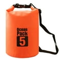 thumbnail image 1 of 5L naranja 500D lona impermeable PVC pesado bolsa seca impermeable Kayak / remo / piragüismo / pesca / Rafting / Natación / camping / Snowboard, 1 of 5