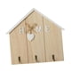 thumbnail image 5 of Colgador de llaves de madera con 3 ganchos, perchero rústico resistente y decorativo, de madera, 5 of 9