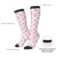thumbnail image 4 of Xecao Pug And Donut Print Compression Socks for Both Men And Women for Running, Travel, Flight, Nurse, 4 of 6