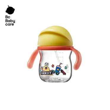 Bc Babycare Monsterville Tritan Sippy Cup, 8.11oz with Straw, 6 Months  Infant and Toddler, Yellow
