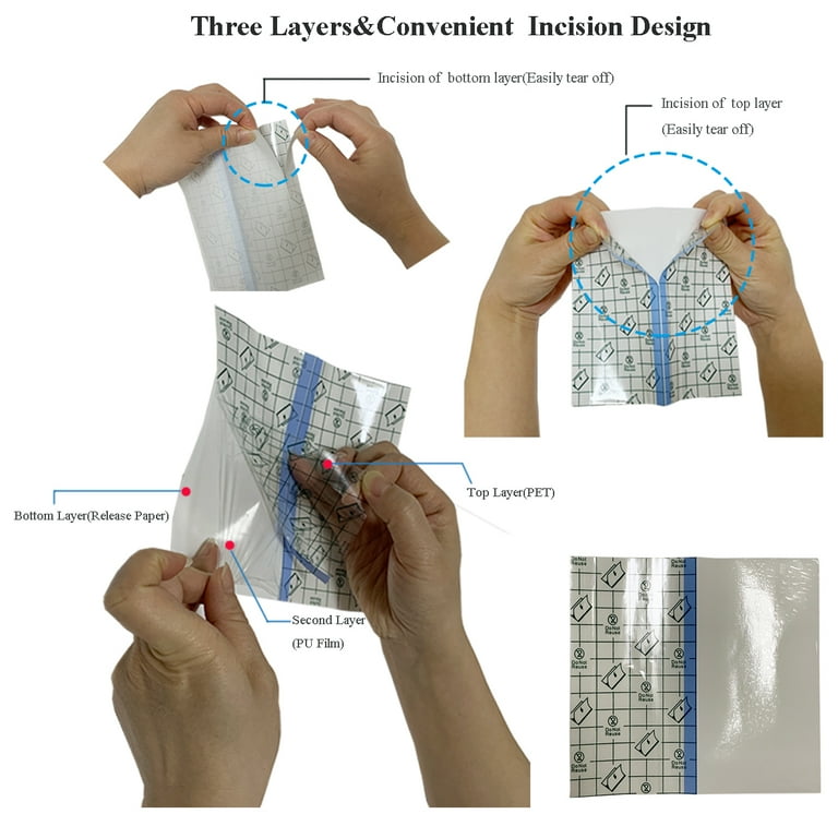 Waterproof Tattoo Aftercare Bandage ( 6 in x11 yd Roll) Transparent Wound Healing Dressing Protective Film Adhesive Second Skin Tattoo Supplies 