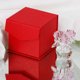 thumbnail image 3 of Matsuzay Flor de cristal de estilo romántico de para el hogar con hojas dormitorio decoración de simulación de rosa Artificial portátil Decoración del hogar Púrpura, 3 of 6