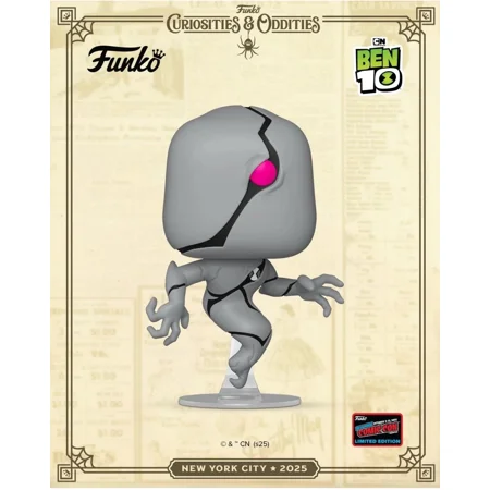 Nycc 2025 Funko Pop Ben 10 Ghostfreak #2019 Official Nycc Sticker