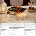 thumbnail image 5 of Rechargeable Flameless Tea Lights Candles with Charging Station 6Pcs Battery Tea Lights Candles with Remote & Timer, 5 of 9